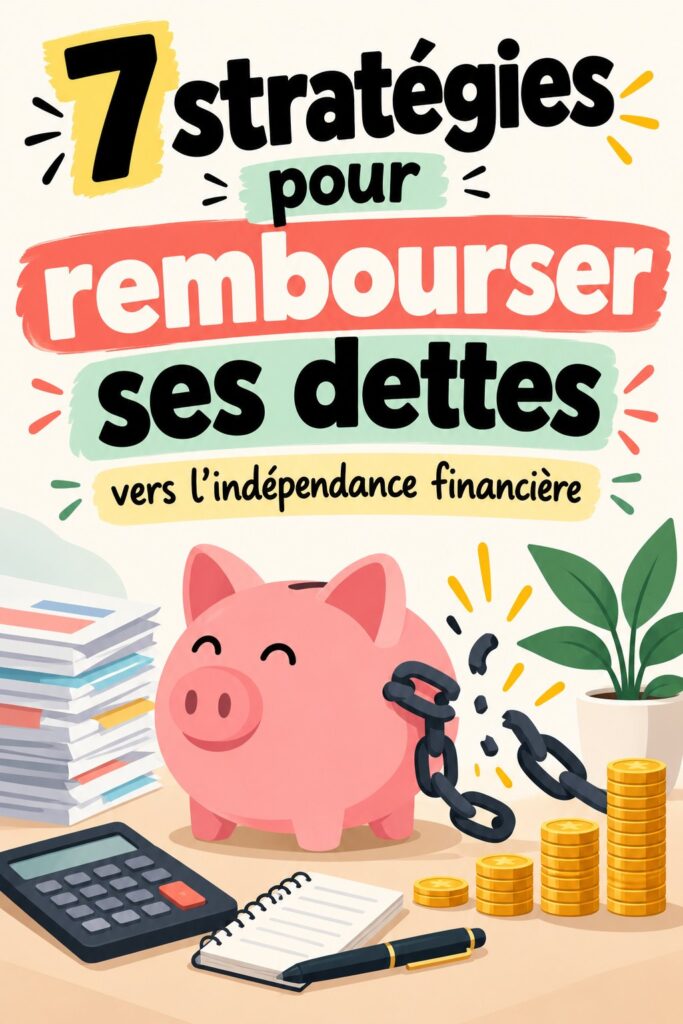 Une femme souriante examine son budget pour gérer ses dettes avec succès