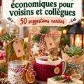 Cadeaux de Noël économiques pour collègues et voisins, avec un fond festif