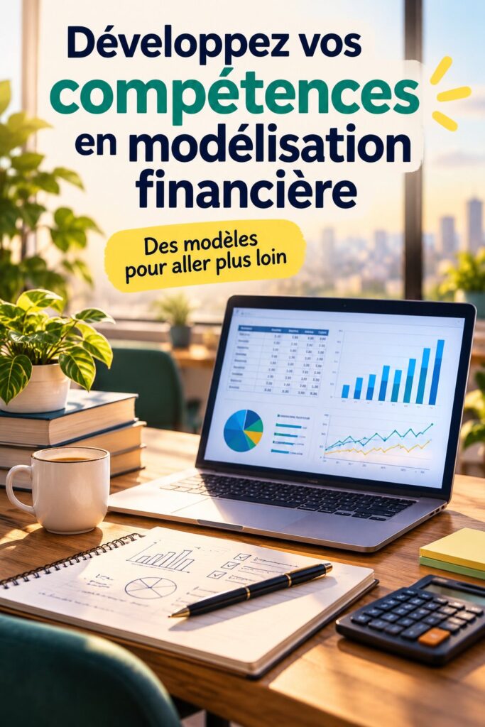 Femme analyzant des données financières sur un ordinateur, illustrant la modélisation financière.