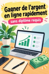 Image d'une femme en train de travailler sur son ordinateur, planifiant un side hustle pour augmenter ses revenus en 2025.