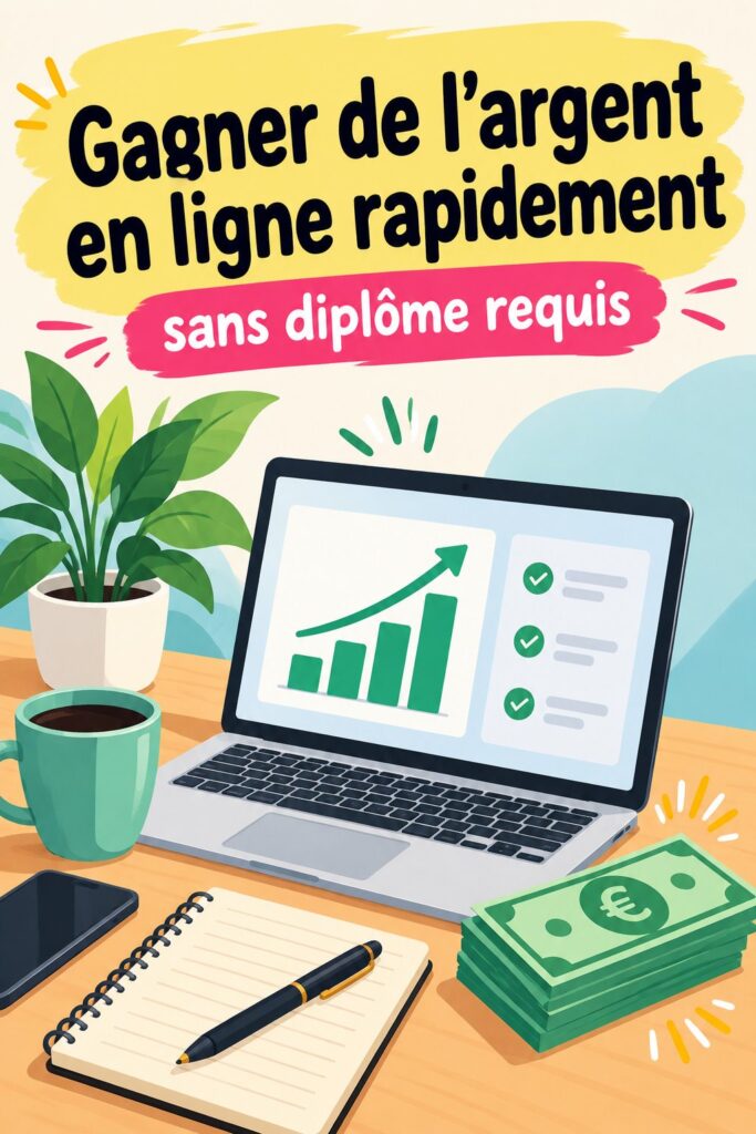 Image d'une femme en train de travailler sur son ordinateur, planifiant un side hustle pour augmenter ses revenus en 2025.