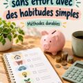 Femme regardant son budget sur un ordinateur portable avec un sourire serein.