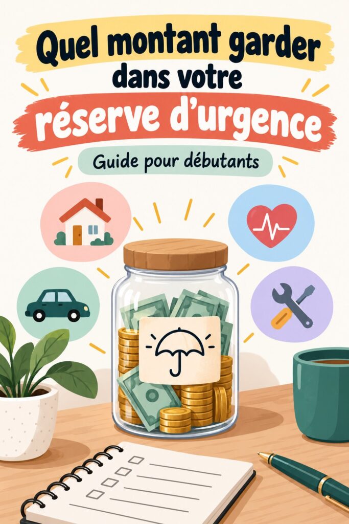 Femme réfléchissant à la somme à garder dans sa réserve d'urgence pour la sécurité financière.