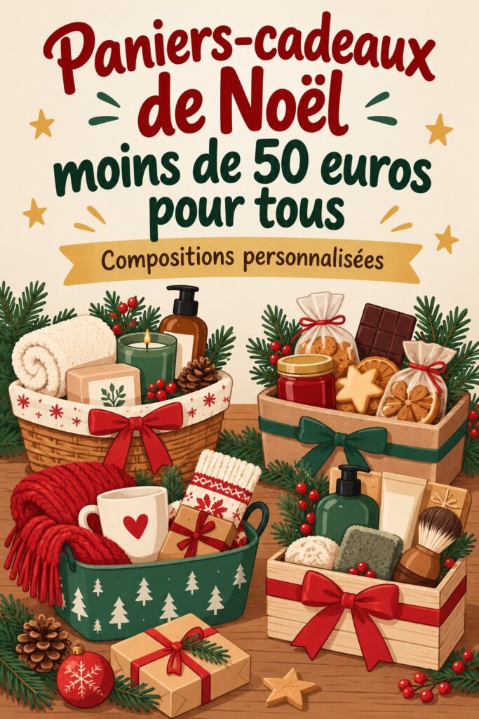 Paniers-cadeaux de Noël créatifs et économiques à moins de 50 euros