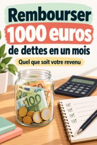 Femme souriante tenant des documents financiers avec un budget sur la table.