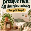 Femme heureuse appliquant des stratégies pour vivre avec peu d'argent.