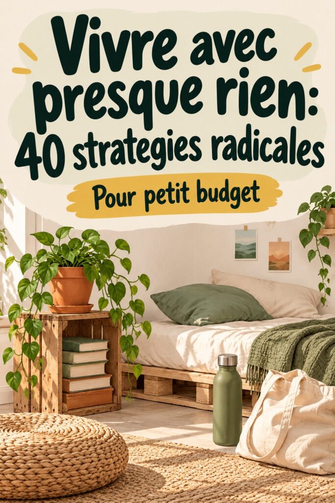 Femme heureuse appliquant des stratégies pour vivre avec peu d'argent.