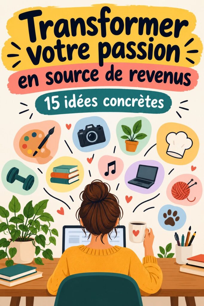 Femme travaillant sur son projet passion dans un cadre inspirant.